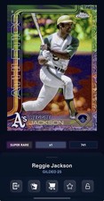 DIGITAL TOPPS BUNT Reggie Jackson GILDED 25 SUPER RARE Read