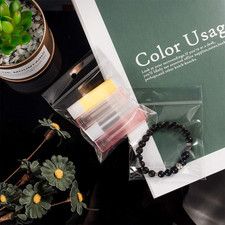 400 pcs 3.5 x 3.3 Inch Clear Plastic Bags, Resealable Adhesive Cello/Cellopha...