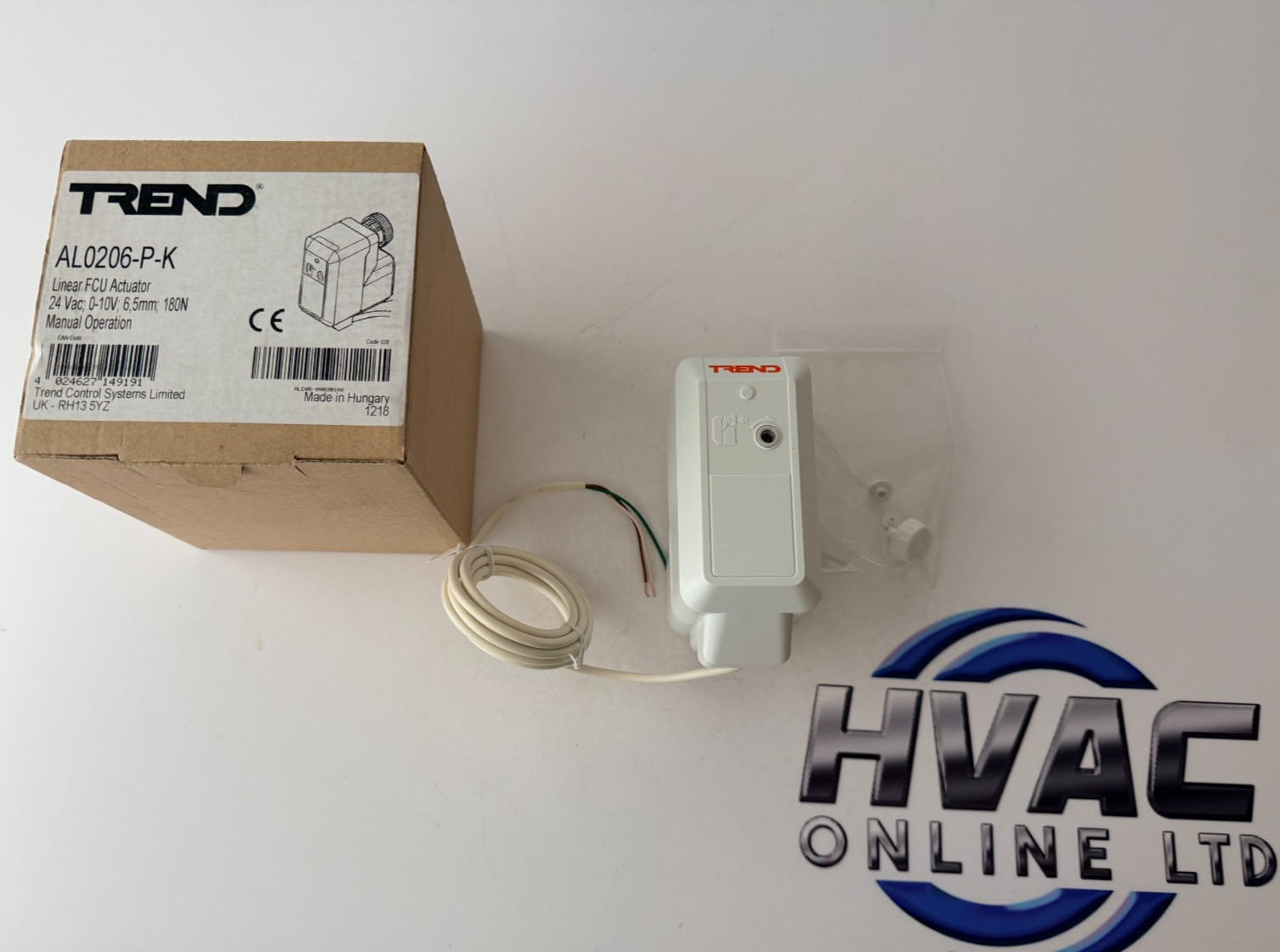 Trend AL0206-P-K Linear FCU actuator 0-10V 6.5mm 180N Manual operation NEW