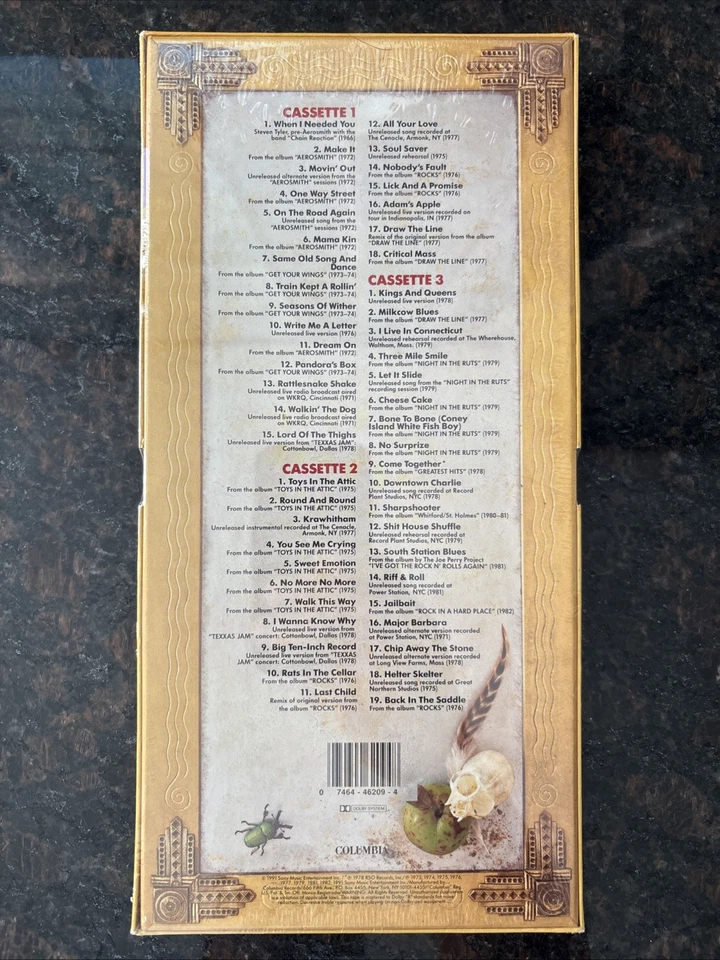 Aerosmith Pandora's Box Set Audio Cassette Box Set 52 Songs Rare Vintage”Sealed” - Image 3 of 4