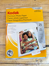 KODAK 20 Sheets Gloss Premium Photo Paper 8.5" X 11" 65lb