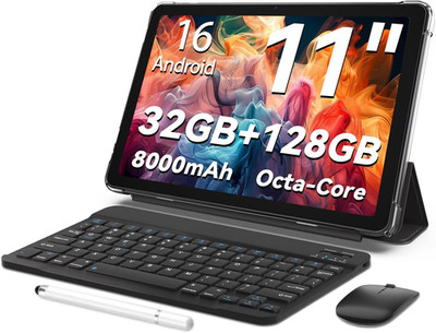 Android 16 Tablet, 11Inch Tablet, 32GB+128GB 1 TB Erweiterbar, Produktivitäts-Bu