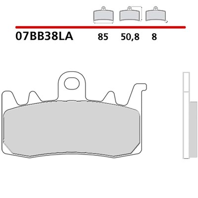 Brembo Front Brake Pad Set Fits Ducati Scrambler Pro/Pro Sport 2021-07BB