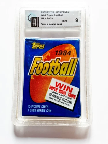 1984 Topps Football Wax Pack High Grade 9 Mint GAI
