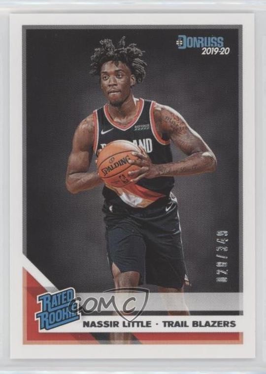 2019 Panini Donruss Rated Press Proof Silver 28/349 Nassir Little Rookie RC 5i2