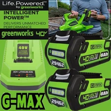 For Greenworks 40V G-MAX 8.0Ah Lithium-Ion Battery 29472 29462 29252 or Charger