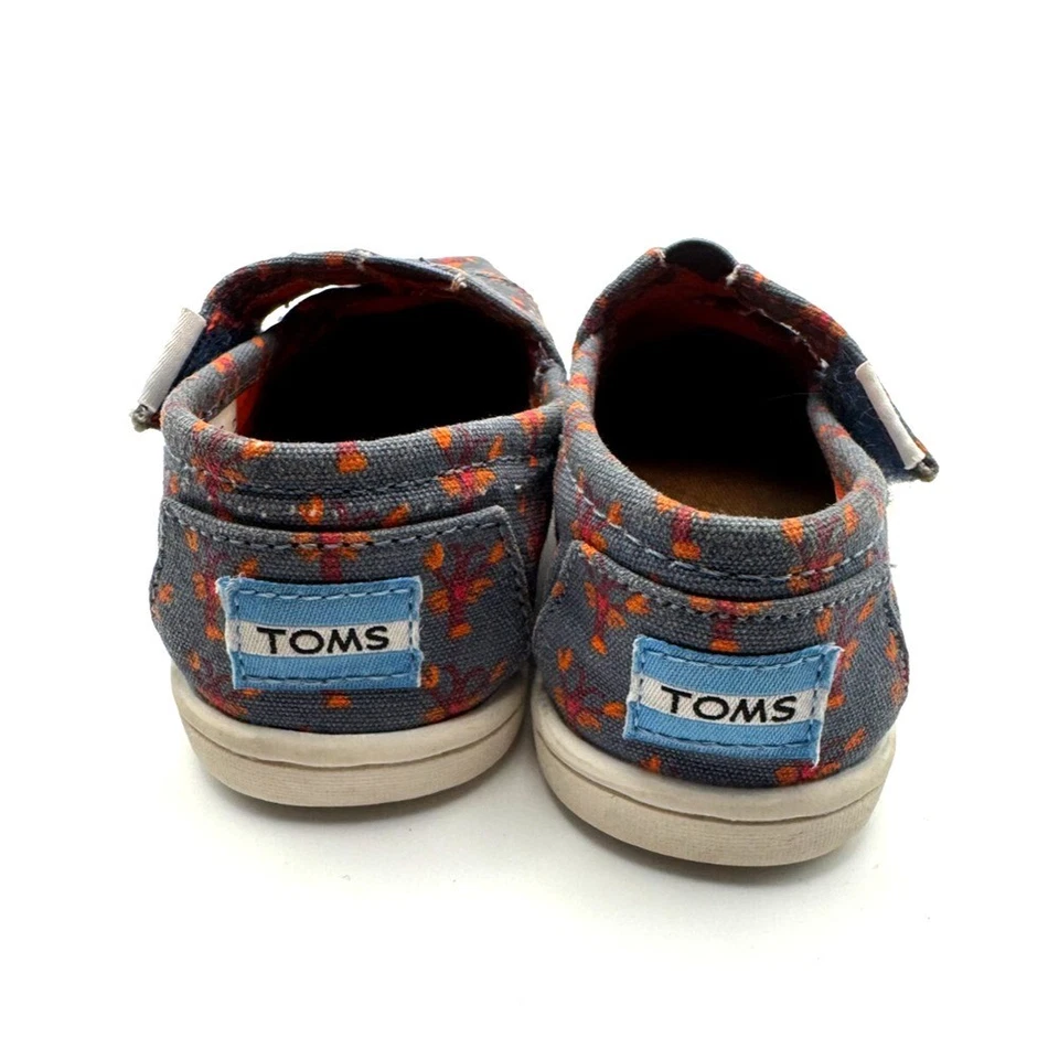 Крошечные холщовые мокасины TOMS Child Alpargata плоские синие омары размер 5 унисекс - Изображение 4 из 4