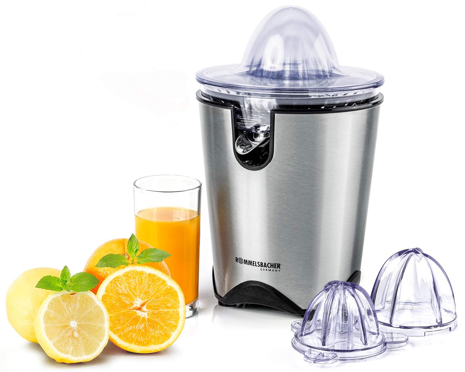 Presse-agrumes ZP 60/E premium en acier inoxydable brossé durable