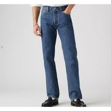 Levi's 501 Men's Original Straight Leg Button Fly Cotton Denim Jeans Sz 36 X 30