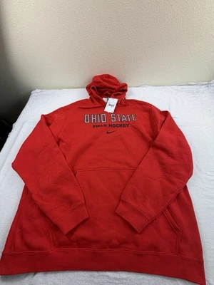 OHIO STATE Buckeyes Field Hockey Nike Red Hoodie Sweatshirt Sz 2XL $75 Tags Men - Image 1 of 4