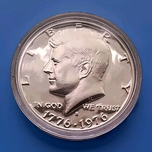 1976 S 40% Silver Kennedy Bicentennial Half Dollar US Mint Proof In Capsule