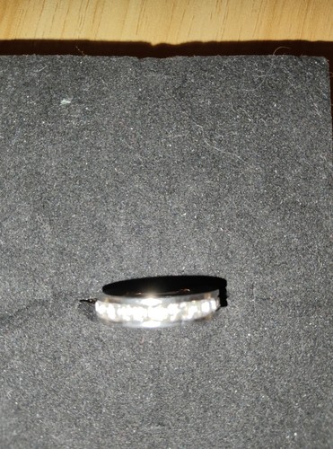 Damen Ring Silberfarbend Modeschmuck Helle Steine No.38