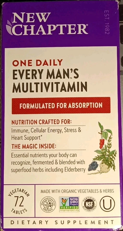 2 NUEVO CAPÍTULO UNO DIARIO SUPLEMENTO MULTIVITAMÍNICO DE CADA HOMBRE 96 Y 72 168 COMPRIMIDOS! Foto 3 de 4