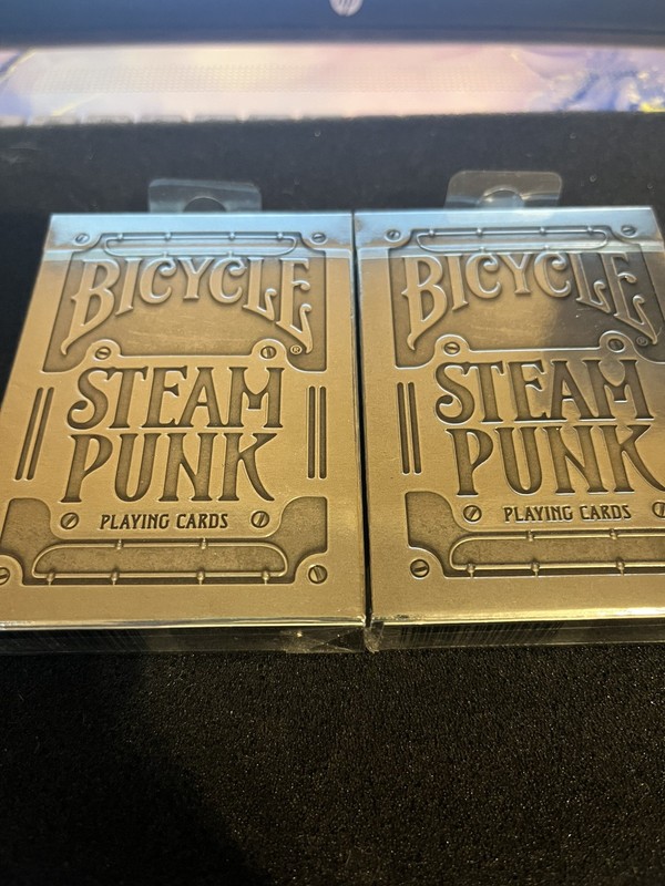 Bicycle Steampunk Silver Playing Cards 2 Decks  NEW SEALED!!