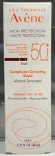 Avene Complexion Correcting Mineral Sunscreen SPF 50 - DARK, 1.35 oz - EXP: 2/19