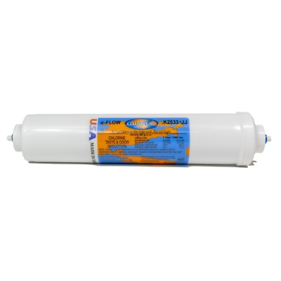 Inline Carbon post Filter - OmniPure K2533-JJ RO DI Filter 1/4'' QC