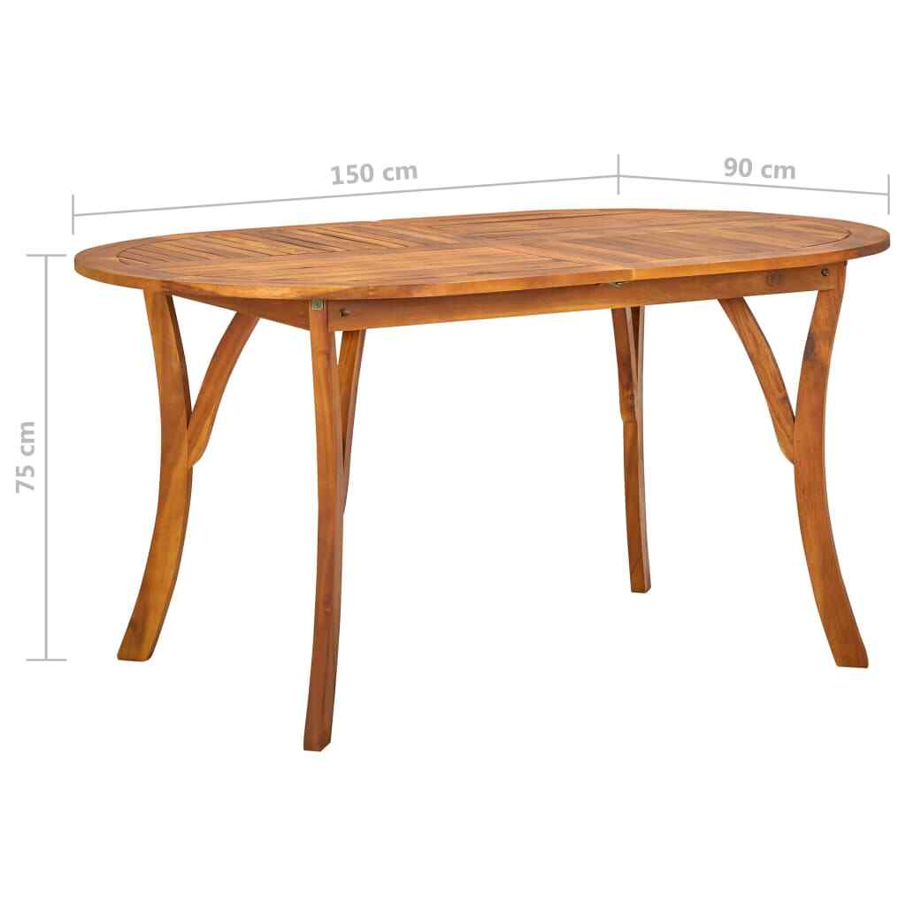 5 Piece Patio Dining Set Black vidaXL eBay