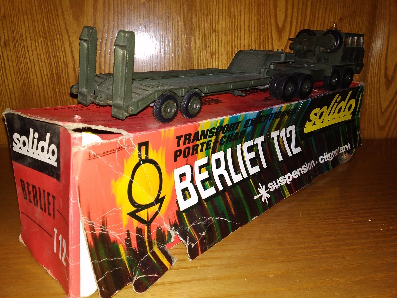 Solido France Berliet T12 – Transport Exceptionnel GDF, Réf 305B, Avec Boîte