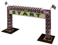 1:64 Scale Slot Car Photo Real Start Gantry fits AFX Tyco HotWheels and more