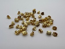 5X4X2.8MM High Quality Gold Plated Butterfly Earring Backs Findings, KG000893