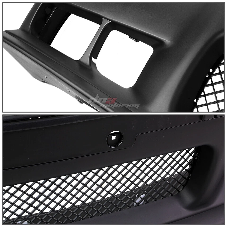 FOR 92-99 BMW E36 3SERIES 1PC M3 STYLE ABS FRONT BUMPER COVER BODY KIT+GRILLE - Image 3 of 4