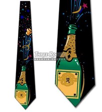Champagne Celebration Tie Men's New Year's Holiday Neck Ties Brand New