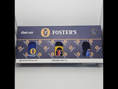 Foster's Foot-ies Socks 3 Pack Size 8- 13  BRAND NEW