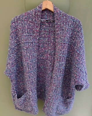 Kookai Designer Strick fließend elegant Cover-Up Strickjacke Gr. 10 Boho Chic