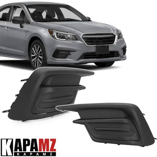 Pair Fog Light Lamp Covers Bezels For Subaru Legacy 2018-2019 Left + Right Side