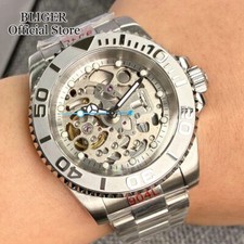 Luxury NH70A Automatic Men Diver Watch 200M Waterproof Transparent Hollow Dial
