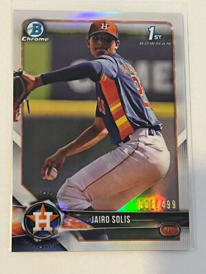 2018 Bowman Chrome - Prospects Refractor #BCP232 Jairo Solis /499 (RC)