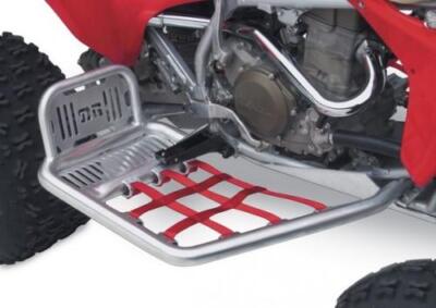 DG Performance HG Alloy Series Nerf Bars Silver Bar - Red Web 607-2135
