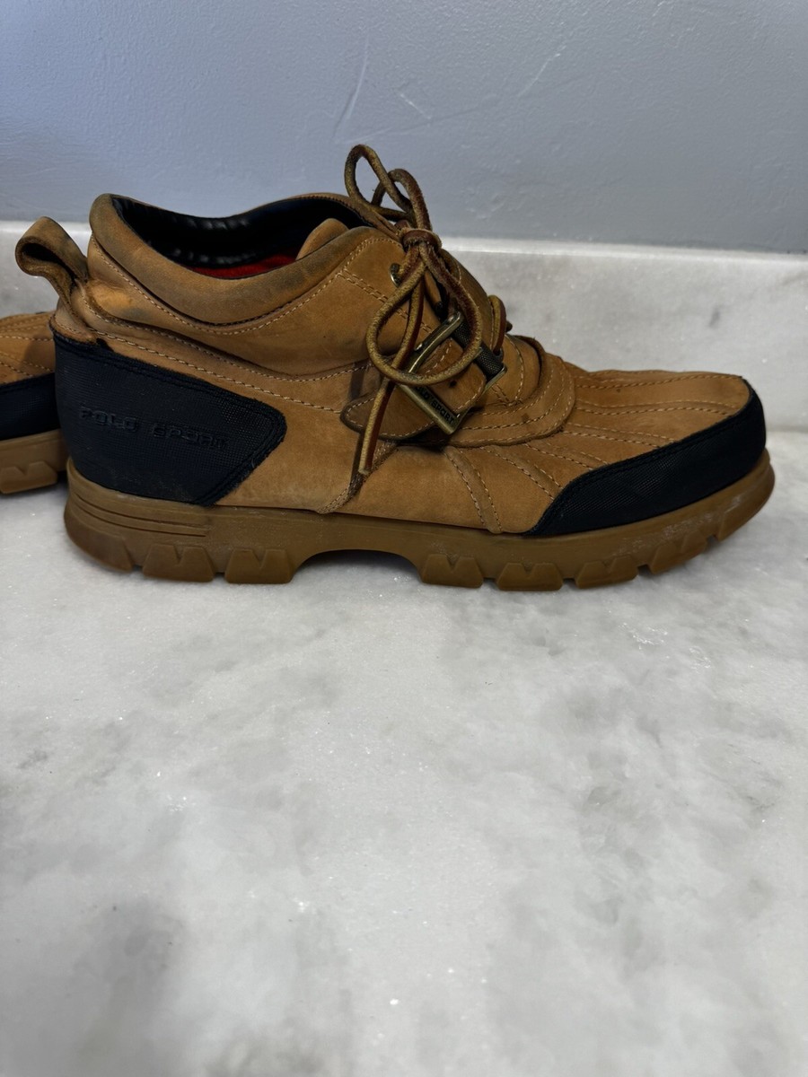 Polo Sport Ralph Lauren Men's Brown Leather Boots - Size 13 D | eBay