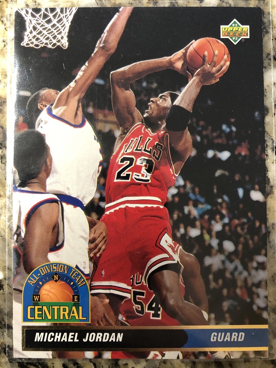 1992-93 Upper Deck MICHAEL JORDAN All-Division Team Central #43 Chicago  Bulls | eBay