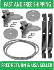 42" Deck Spindle Blade Belt Pulley Kit For Husqvarna Craftsman Poulan Pro 42"