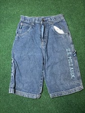 Y2K Polo Hip Hop Grunge Skater Kids 7 22x12  Jorts Boys Denim Shorts