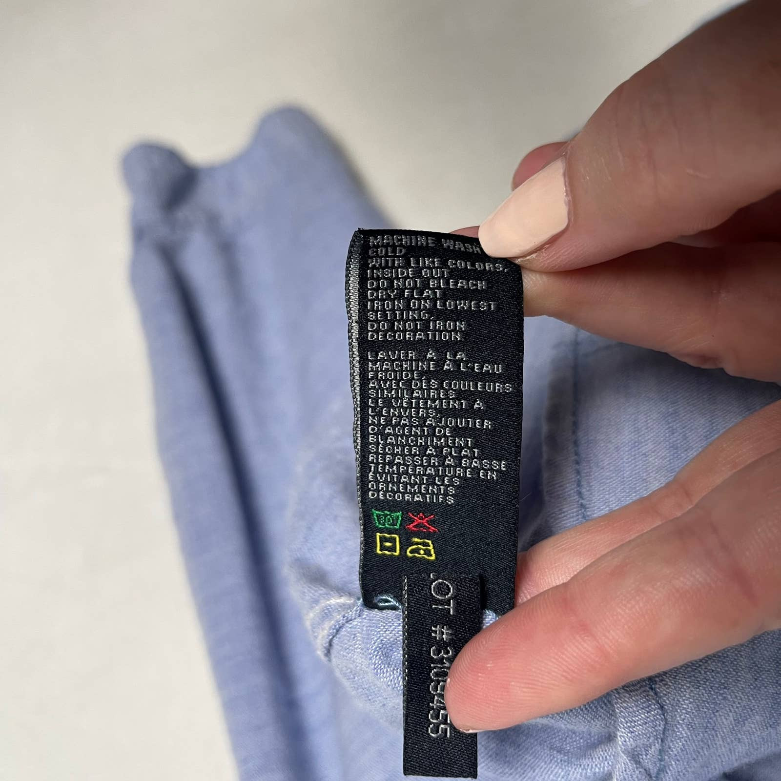 Buffalo David Bitton Patchwork Logo Soft Blue Den… - image 11