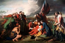 Death of General Wolfe 1759 Battle of Quebec By Benjamin West Art Repro FREE S/H