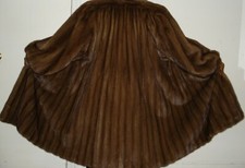 Revillon Mahogany Mink 80" Swing Fur Coat Size 18-20 Free Shipping Excellent Con