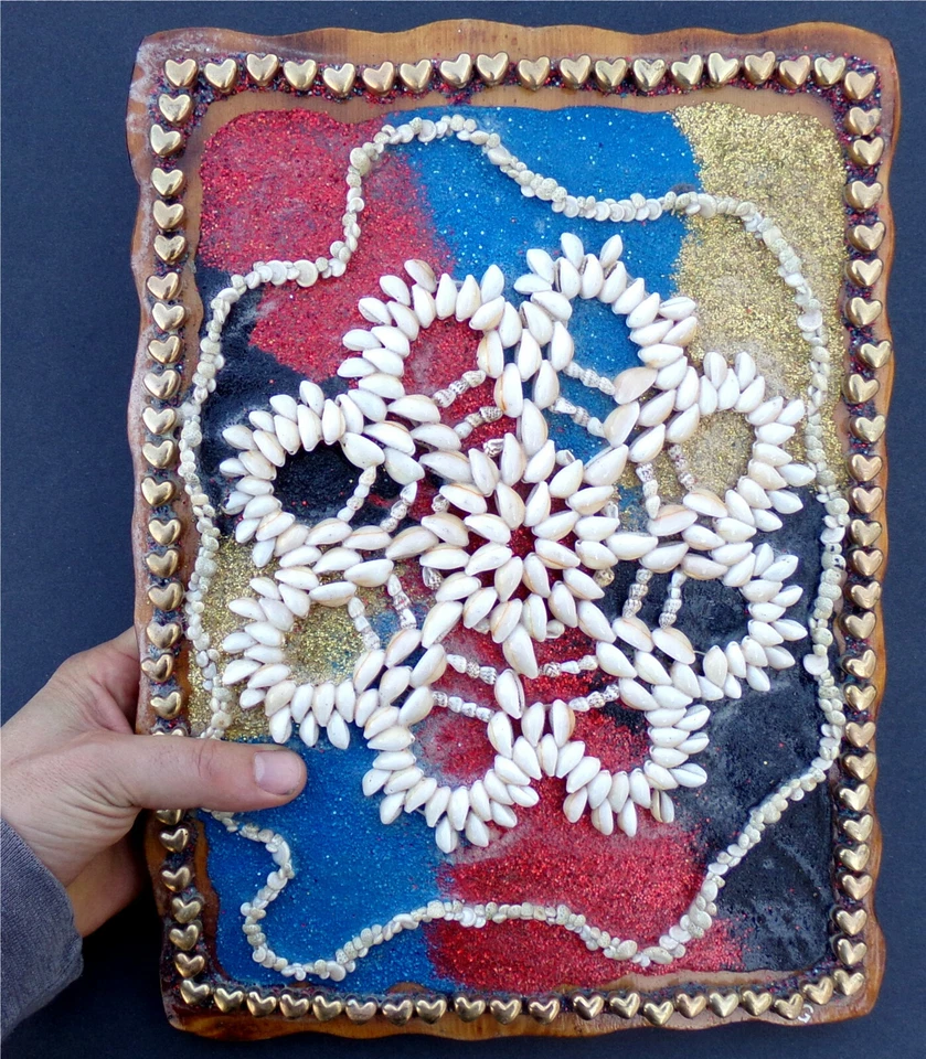 Casa de Playa Concha Espiral Corazón Piedra 3D Original Única Abstracta Firmada Hecha a Mano Foto 4 de 4