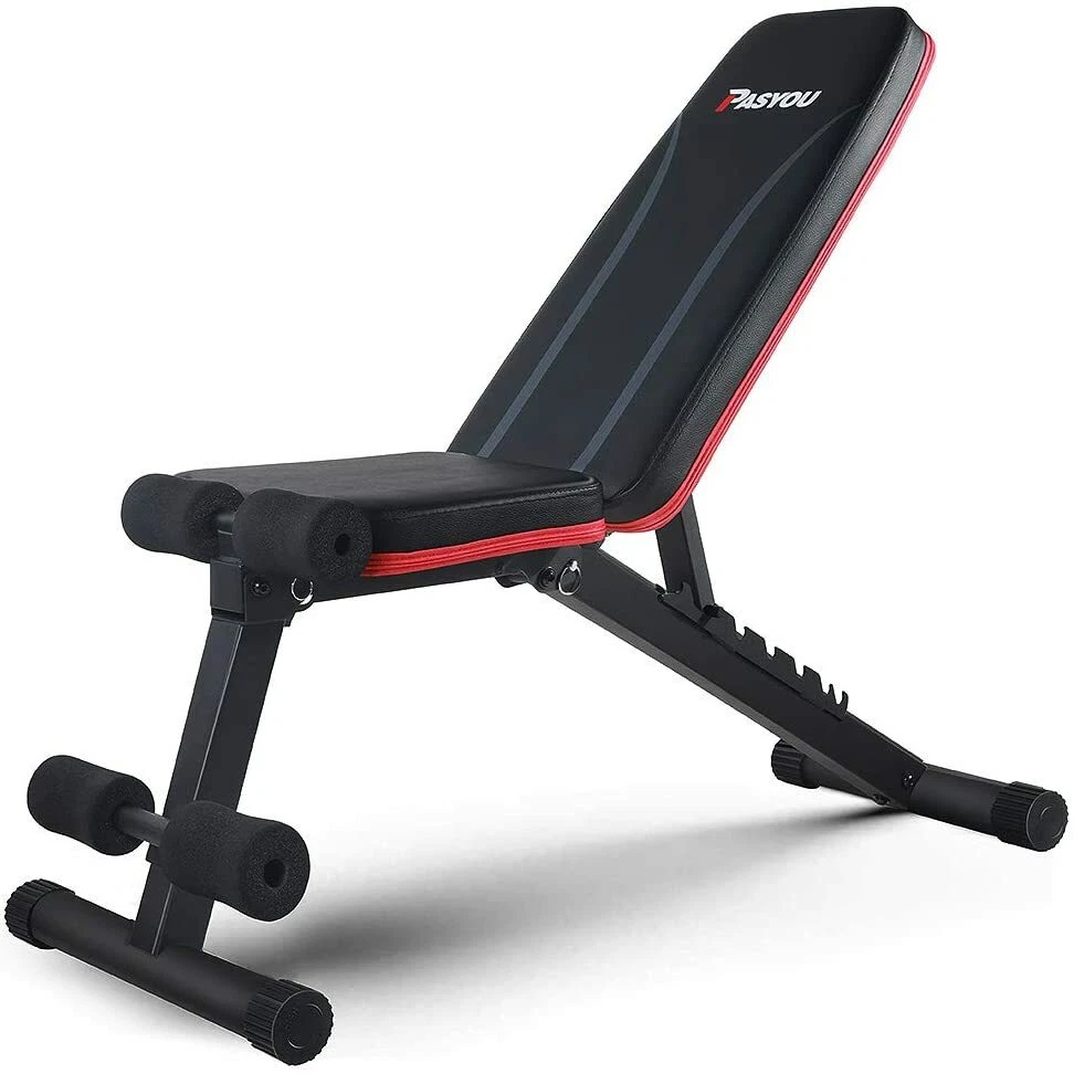 PASYOU Adjustable Multi Purpose Foldable Incline Decline Exercise