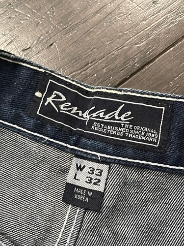 NWT Vintage Renegade Jeans Y2K Carpenter Baggy Fit Men’s Size 33x32 90s Denim - Picture 6 of 10