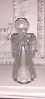 Vintage FENTON Art Glass Clear Iridescent Angel Figurine