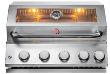 Built In Propane Gas Grill 5 Burners Stainless Glass Pizza Bbq Burgues Brazilian
