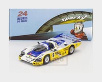 1:64 Spark Porsche 956 2.6L Twin Turbo #9 Le Mans 1986 Ballabio Lassig Wood Y325