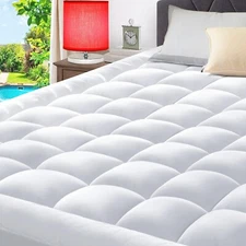 Twin Size Quilted Mattress Cover Pad Protector Cooling Breathable Fitted Topper