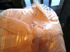 Pottery Barn Teen Himalayan Faux Fur Trim Robe pink one size New