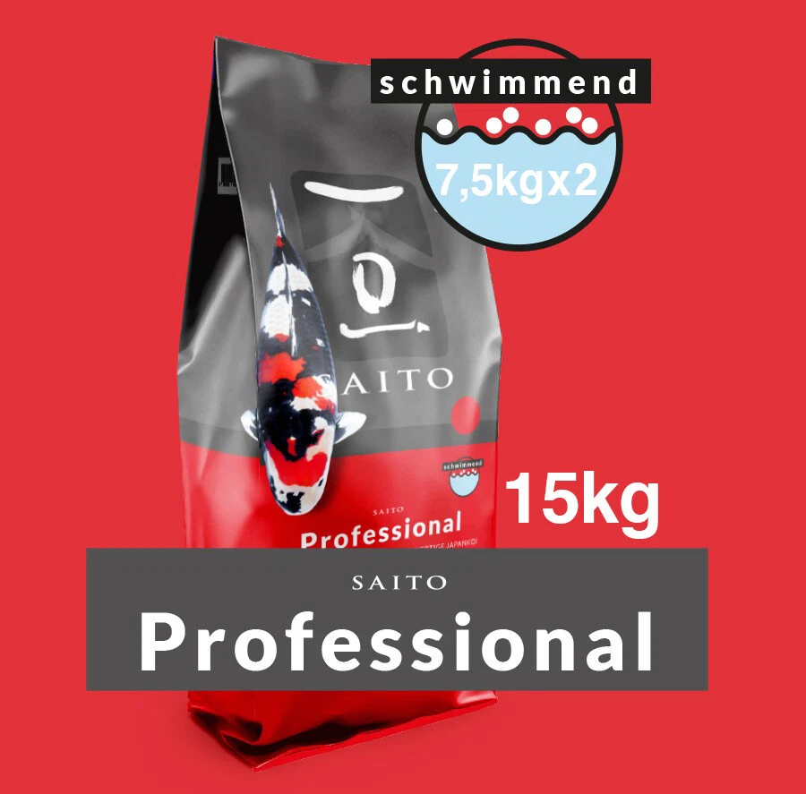 Saito Professional 15 kg Koifutter 5 mm Körnung / Teich / Koi / Futter