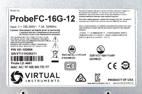 Virtual Instruments ProbeFC-16G-12 Hardware Performance Probe P/N: 101-102666 - Picture 3 of 3