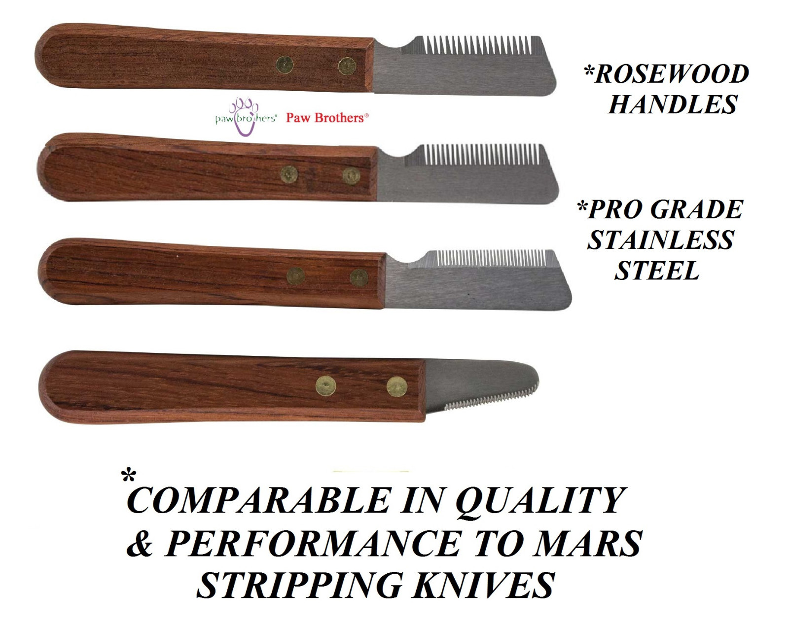 PRO STRIPPING KNIFE DOG GROOMING Hair Coat Fur Stripper